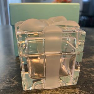 Tiffany & Co. Crystal Gift Trinket Box.